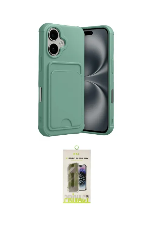 ieg™ iPhone 17 Kılıf Vadi Çizgi Prime - Siyah Joko Magic 5D Hayalet Cam