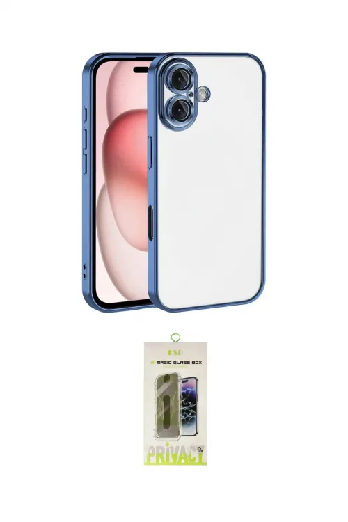 ieg™ iPhone 17 Kılıf Vadi Minimal - Siyah Joko Magic 5D Hayalet Cam