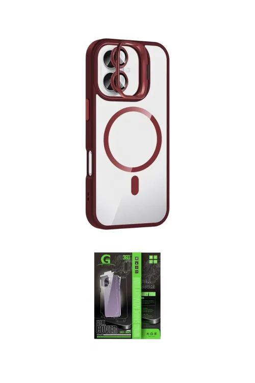 ieg™ iPhone 17 Kılıf Yadigar Asil Koleksiyonu - Şeffaf 360 Full Body Arka Koruyucu