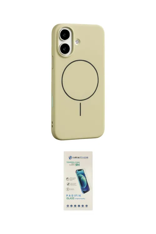 ieg™ iPhone 17 Kılıf Yankı Form Serisi - Şeffaf Pasifik Cam Ekran Koruyucu