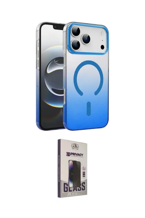 ieg™ iPhone 17 Pro Kılıf Ahenk Doku Özel Seri - Siyah Bilvis Hayalet Cam Ekran Koruyucu