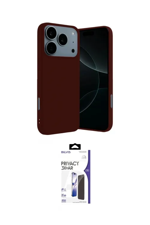 ieg™ iPhone 17 Pro Kılıf Ahenk Serisi - Siyah Bilvis 3X AR Hayalet Cam Ekran Koruyucu