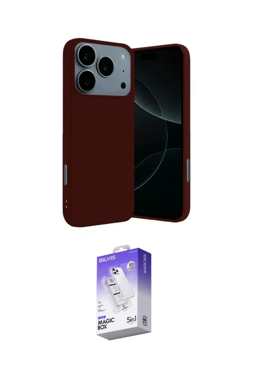ieg™ iPhone 17 Pro Kılıf Ahenk Serisi - Siyah Bilvis 5in1 3D Magic Cam Ekran Koruyucu