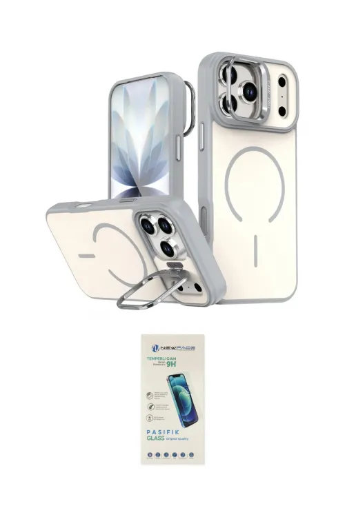 ieg™ iPhone 17 Pro Kılıf Çekirdek Klasik - Şeffaf Pasifik Cam Ekran Koruyucu