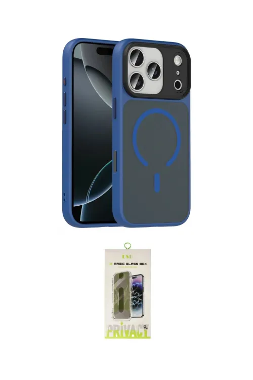 ieg™ iPhone 17 Pro Kılıf Doruk Form Serisi - Siyah Joko Magic 5D Hayalet Cam