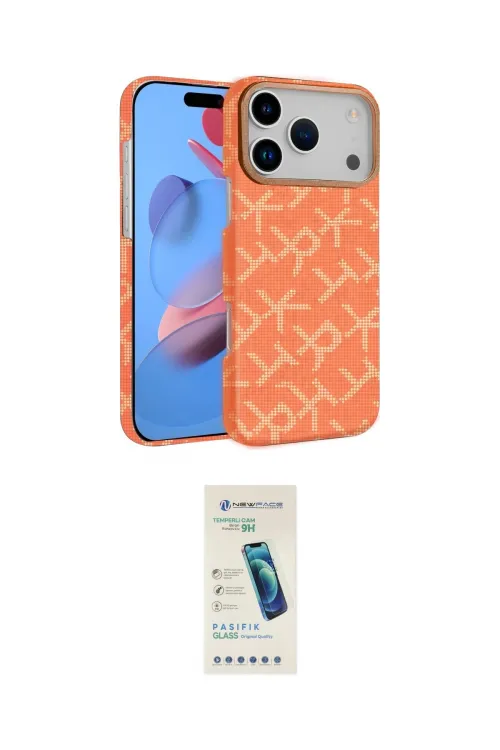 ieg™ iPhone 17 Pro Kılıf Doruk Serisi - Şeffaf Pasifik Cam Ekran Koruyucu