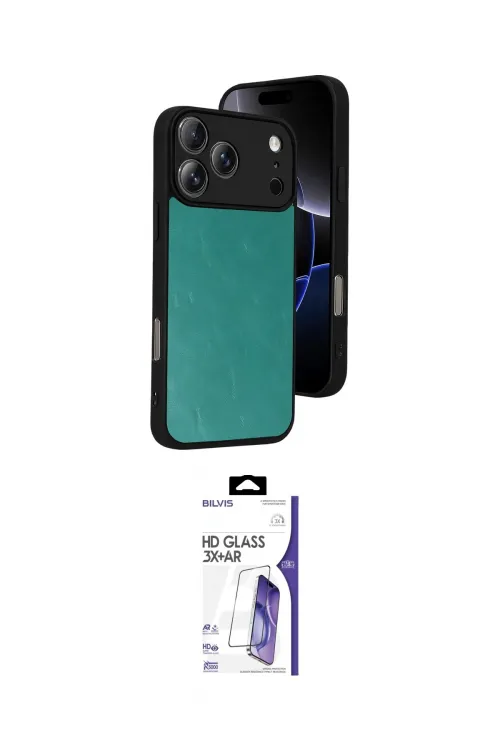 ieg™ iPhone 17 Pro Kılıf Kıvılcım Işık Serisi - Siyah Bilvis 3X AR HD Cam Ekran Koruyucu