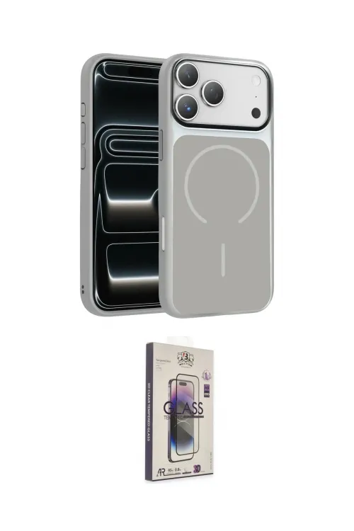 ieg™ iPhone 17 Pro Kılıf Kıvılcım Klasik - Siyah Bilvis 3D Cam Ekran Koruyucu