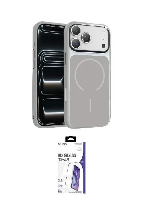 ieg™ iPhone 17 Pro Kılıf Kıvılcım Klasik - Siyah Bilvis 3X AR HD Cam Ekran Koruyucu