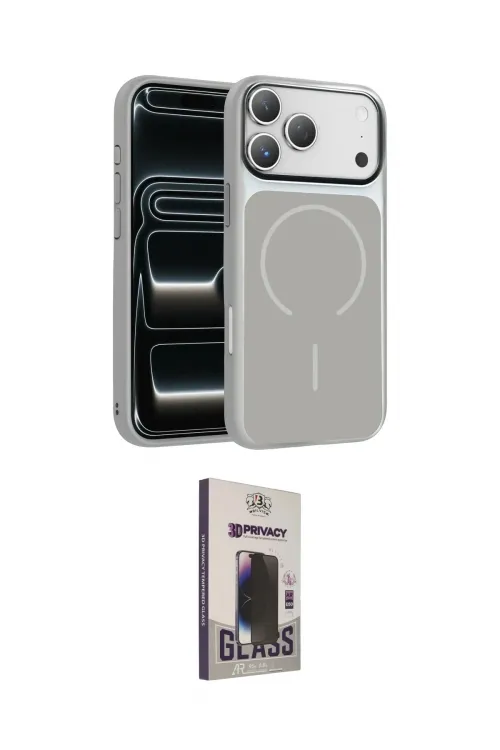 ieg™ iPhone 17 Pro Kılıf Kıvılcım Klasik - Siyah Bilvis Hayalet Cam Ekran Koruyucu