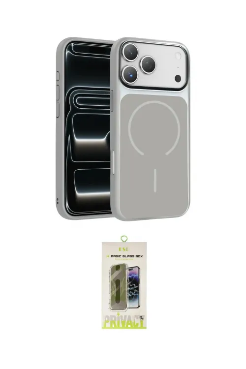 ieg™ iPhone 17 Pro Kılıf Kıvılcım Klasik - Siyah Joko Magic 5D Hayalet Cam