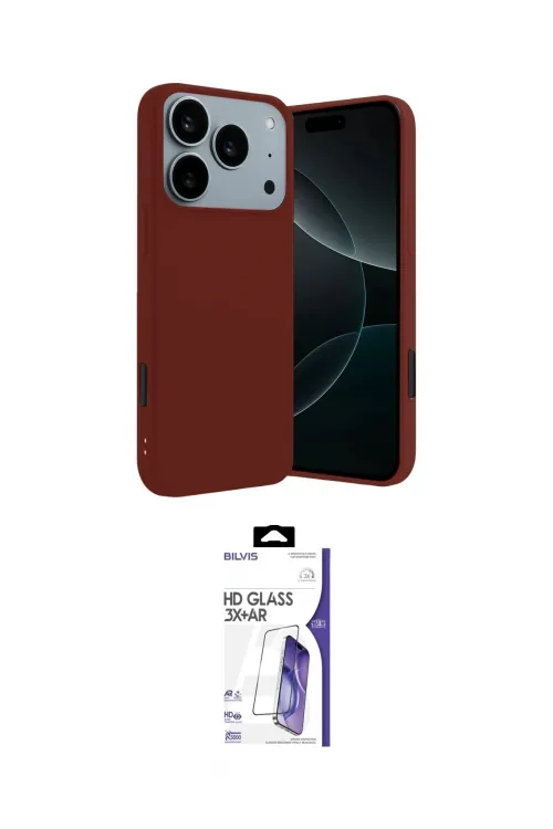 ieg™ iPhone 17 Pro Kılıf Kozmos Yansıma Özel Seri - Siyah Bilvis 3X AR HD Cam Ekran Koruyucu