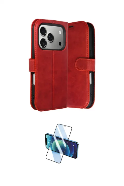 ieg™ iPhone 17 Pro Kılıf Siluet Işık Serisi - Siyah 3D Antistatik Seramik Nano Ekran Koruyucu