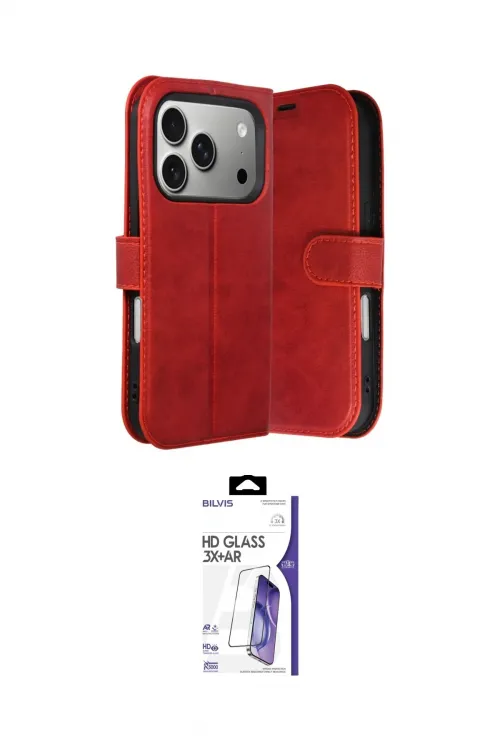 ieg™ iPhone 17 Pro Kılıf Siluet Işık Serisi - Siyah Bilvis 3X AR HD Cam Ekran Koruyucu