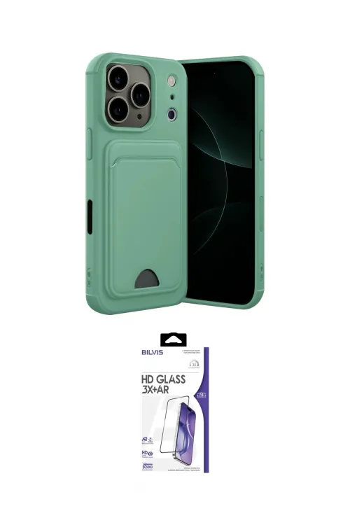 ieg™ iPhone 17 Pro Kılıf Vadi Çizgi Prime - Siyah Bilvis 3X AR HD Cam Ekran Koruyucu