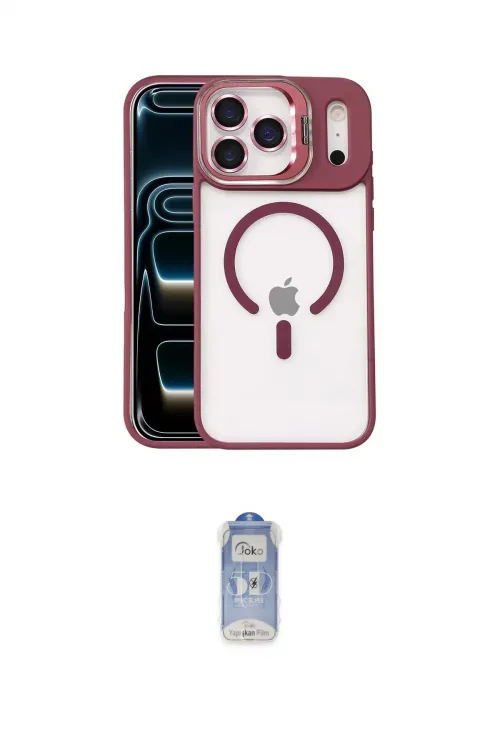 ieg™ iPhone 17 Pro Kılıf Yadigar Asil Koleksiyonu - Siyah Joko Magic 5D Cam