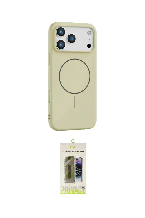 ieg™ iPhone 17 Pro Kılıf Yankı Form Serisi - Siyah Joko Magic 5D Hayalet Cam