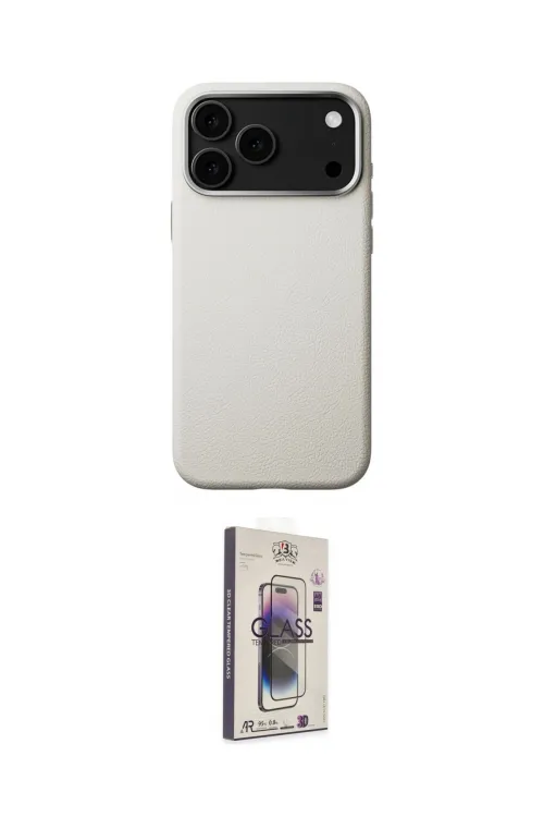 ieg™ iPhone 17 Pro Kılıf Zirve Modern Prime - Siyah Bilvis 3D Cam Ekran Koruyucu