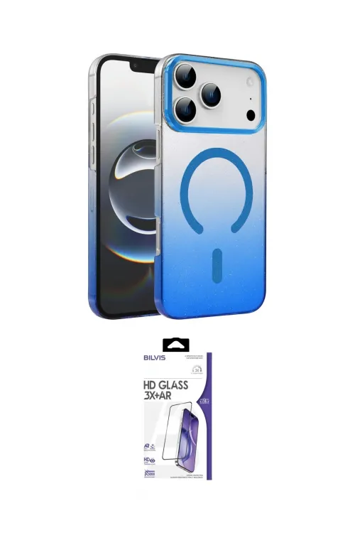 ieg™ iPhone 17 Pro Max Kılıf Ahenk Doku Özel Seri - Siyah Bilvis 3X AR HD Cam Ekran Koruyucu