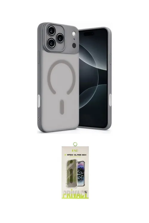 ieg™ iPhone 17 Pro Max Kılıf Çekirdek Klasik Özel Seri - Siyah Joko Magic 5D Hayalet Cam