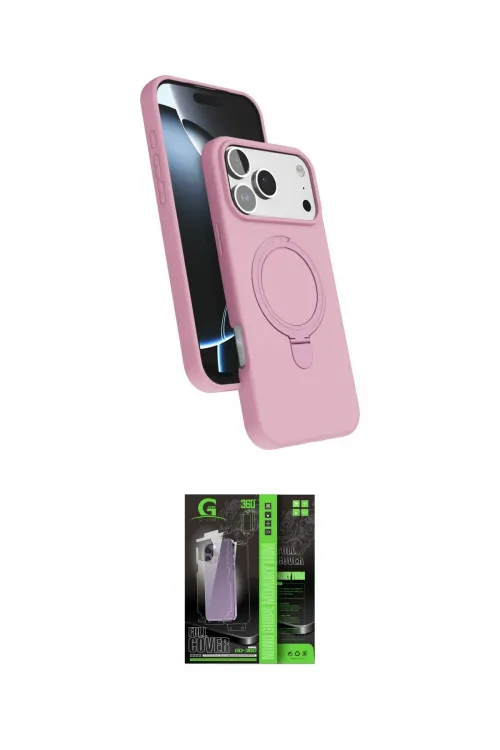 ieg™ iPhone 17 Pro Max Kılıf İz Işık Koleksiyonu - Şeffaf 360 Full Body Arka Koruyucu