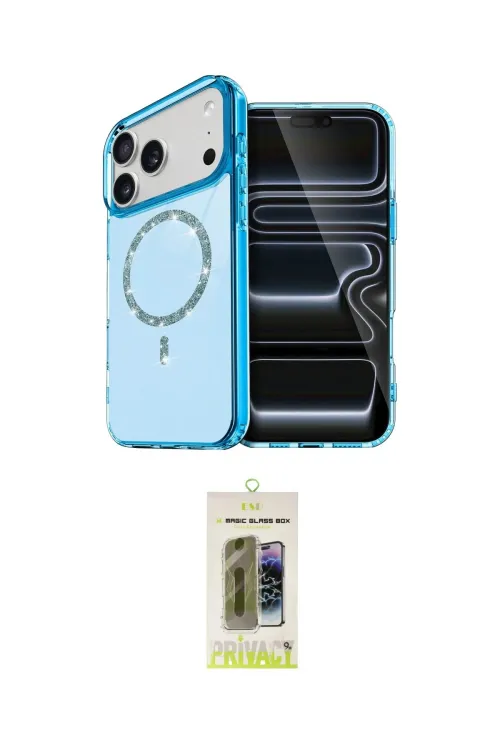 ieg™ iPhone 17 Pro Max Kılıf Kıvılcım Form Prime - Siyah Joko Magic 5D Hayalet Cam