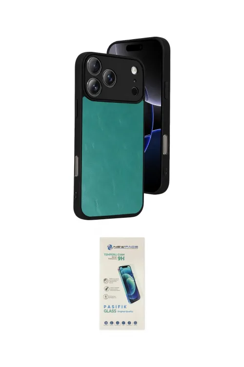ieg™ iPhone 17 Pro Max Kılıf Kıvılcım Işık Serisi - Şeffaf Pasifik Cam Ekran Koruyucu
