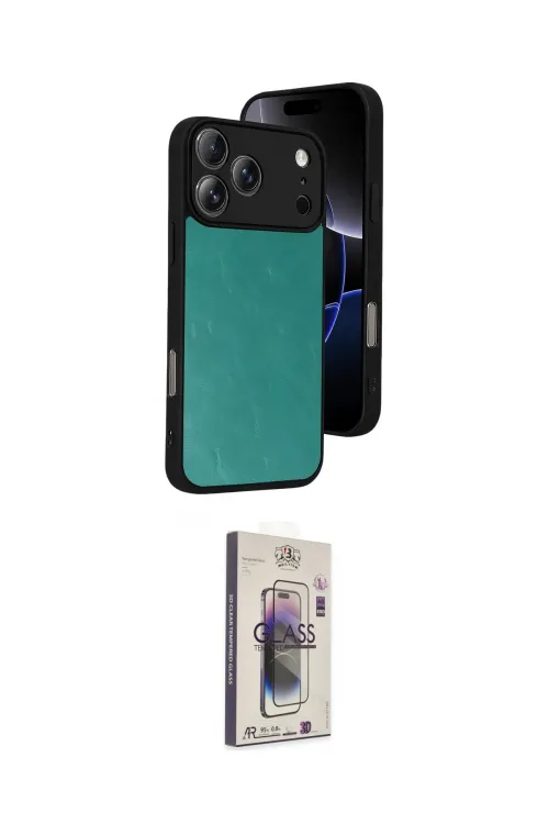 ieg™ iPhone 17 Pro Max Kılıf Kıvılcım Işık Serisi - Siyah Bilvis 3D Cam Ekran Koruyucu