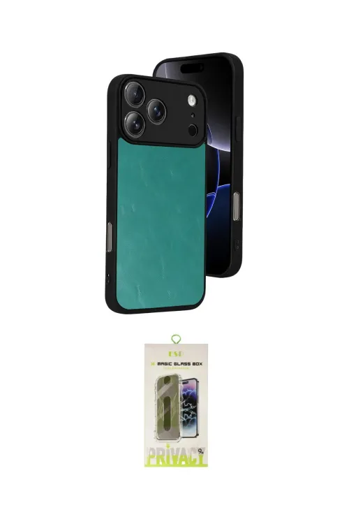 ieg™ iPhone 17 Pro Max Kılıf Kıvılcım Işık Serisi - Siyah Joko Magic 5D Hayalet Cam