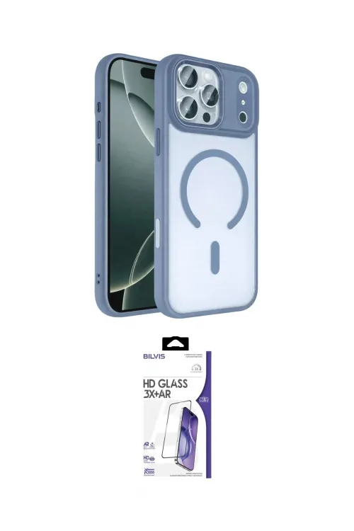 ieg™ iPhone 17 Pro Max Kılıf Kıvılcım Prime - Siyah Bilvis 3X AR HD Cam Ekran Koruyucu