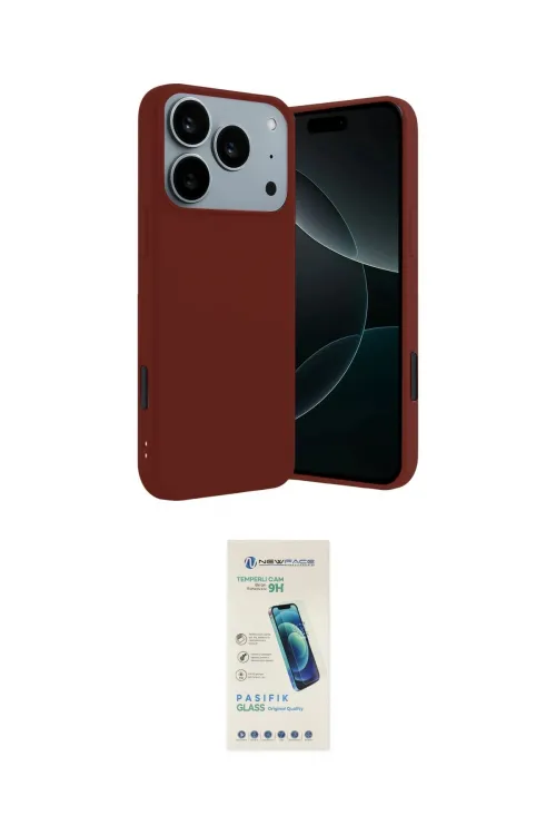 ieg™ iPhone 17 Pro Max Kılıf Kozmos Yansıma Özel Seri - Şeffaf Pasifik Cam Ekran Koruyucu