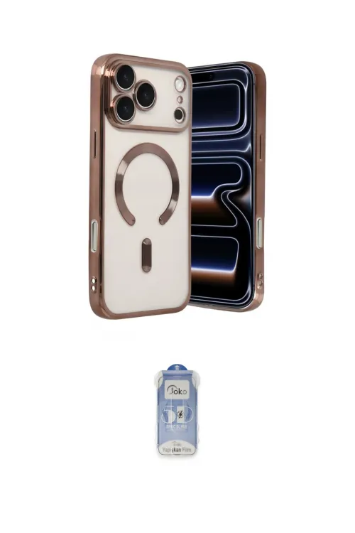ieg™ iPhone 17 Pro Max Kılıf Nova Işık Özel Seri - Siyah Joko Magic 5D Cam