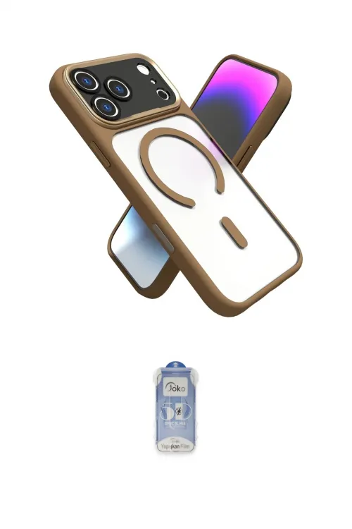 ieg™ iPhone 17 Pro Max Kılıf Nova Yansıma Serisi - Siyah Joko Magic 5D Cam