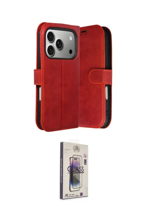 ieg™ iPhone 17 Pro Max Kılıf Siluet Işık Serisi - Siyah Bilvis 3D Cam Ekran Koruyucu