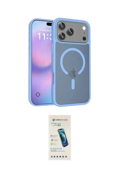 ieg™ iPhone 17 Pro Max Kılıf Siluet Minimal Prime - Şeffaf Pasifik Cam Ekran Koruyucu