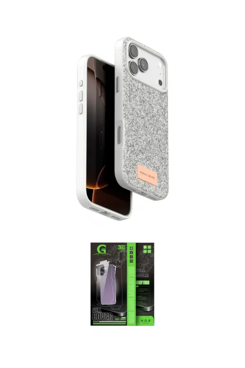 ieg™ iPhone 17 Pro Max Kılıf Vadi Klasik Serisi - Şeffaf 360 Full Body Arka Koruyucu