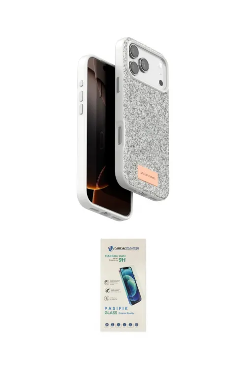 ieg™ iPhone 17 Pro Max Kılıf Vadi Klasik Serisi - Şeffaf Pasifik Cam Ekran Koruyucu