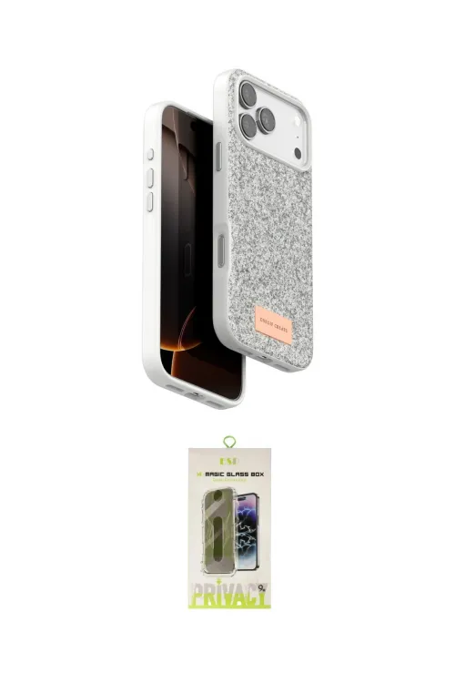 ieg™ iPhone 17 Pro Max Kılıf Vadi Klasik Serisi - Siyah Joko Magic 5D Hayalet Cam