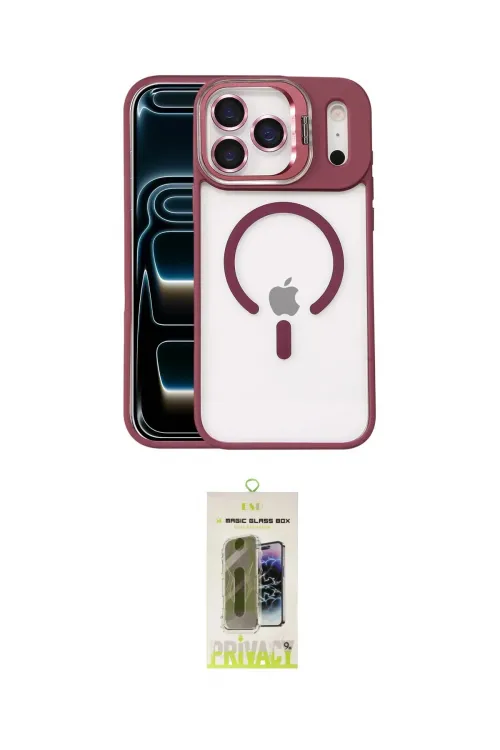 ieg™ iPhone 17 Pro Max Kılıf Yadigar Asil Koleksiyonu - Siyah Joko Magic 5D Hayalet Cam