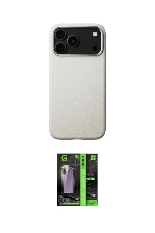 ieg™ iPhone 17 Pro Max Kılıf Zirve Modern Prime - Şeffaf 360 Full Body Arka Koruyucu