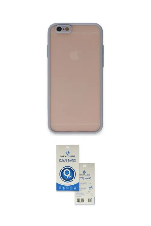 ieg™ iPhone 6 Kılıf Ahenk Çizgi Serisi - Şeffaf Royal Nano Ekran Koruyucu