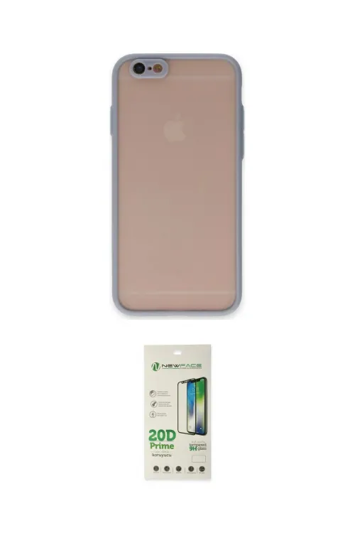 ieg™ iPhone 6 Kılıf Ahenk Çizgi Serisi - Siyah 20D Premium Cam Ekran Koruyucu