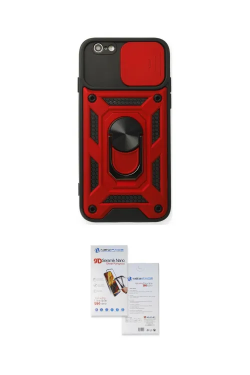 ieg™ iPhone 6 Kılıf Ahenk Klasik - Beyaz Seramik Nano Ekran Koruyucu