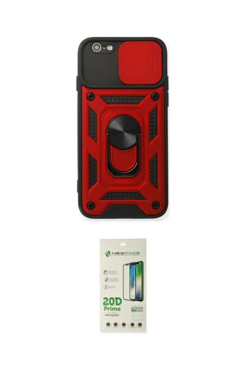 ieg™ iPhone 6 Kılıf Ahenk Klasik - Siyah 20D Premium Cam Ekran Koruyucu
