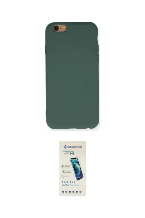 ieg™ iPhone 6 Kılıf Ahenk Serisi - Şeffaf Pasifik Cam Ekran Koruyucu