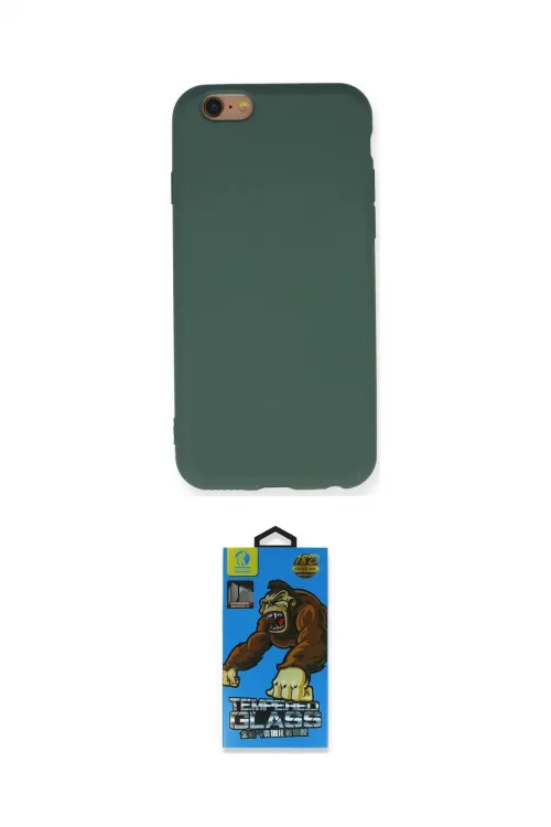ieg™ iPhone 6 Kılıf Ahenk Serisi - Siyah 18D Cam Ekran Koruyucu
