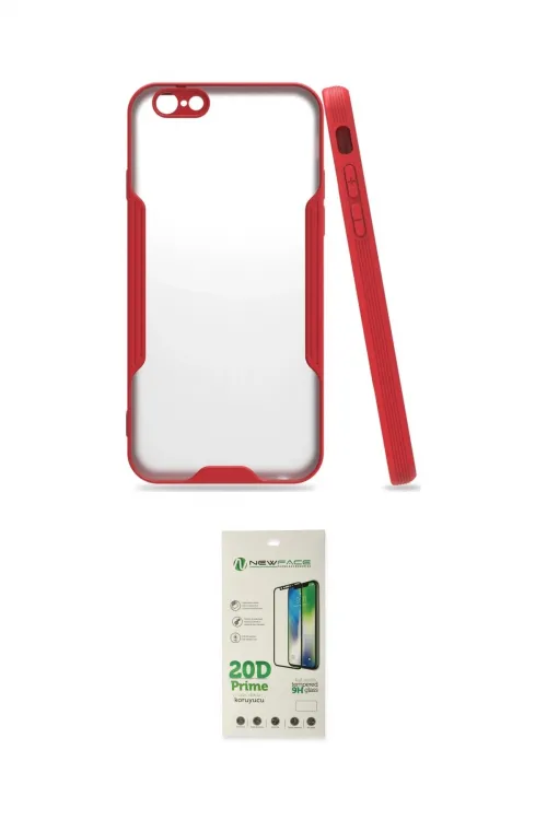 ieg™ iPhone 6 Kılıf Atlas Asil Serisi - Beyaz 20D Premium Cam Ekran Koruyucu