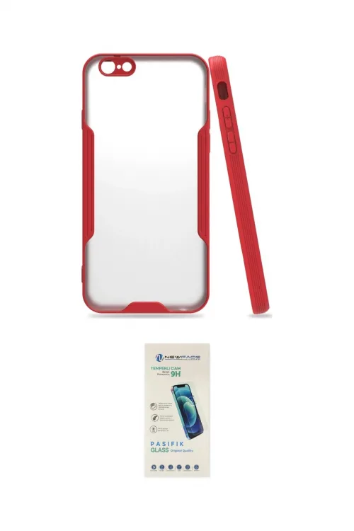 ieg™ iPhone 6 Kılıf Atlas Asil Serisi - Şeffaf Pasifik Cam Ekran Koruyucu
