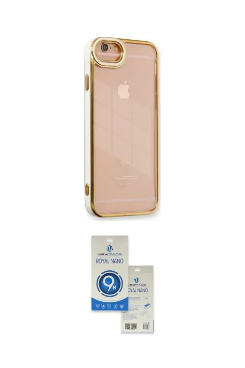 ieg™ iPhone 6 Kılıf Çekirdek Klasik Serisi - Şeffaf Royal Nano Ekran Koruyucu