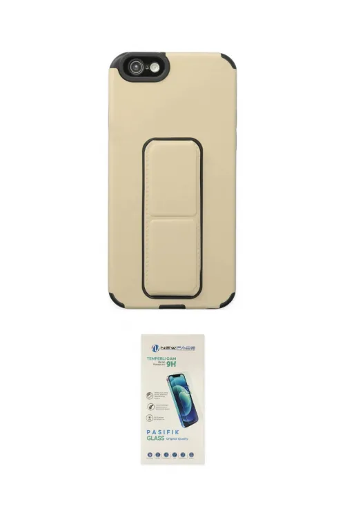 ieg™ iPhone 6 Kılıf Çekirdek Yansıma - Şeffaf Pasifik Cam Ekran Koruyucu